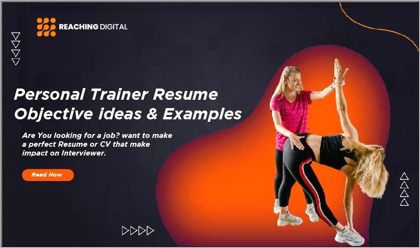 Resume Objective Examples For Fitness