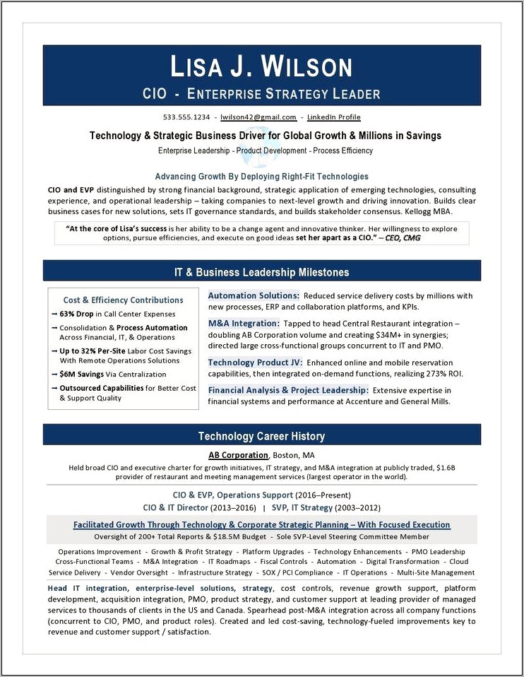 Resume Objective Examples Transformational Leaders