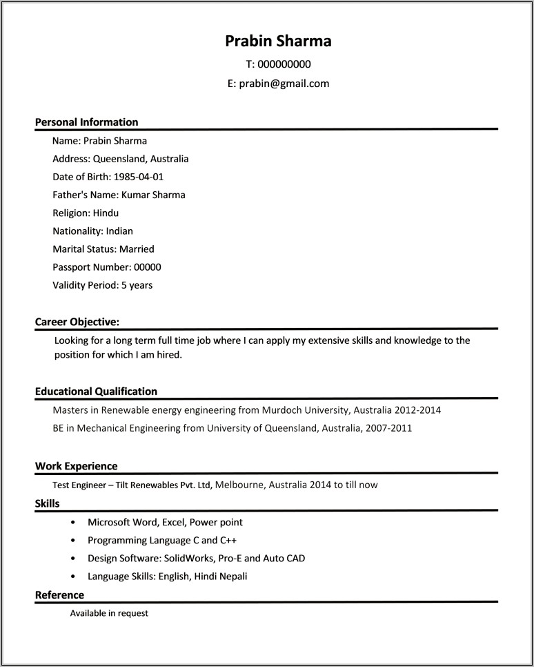 Resume Objective For Agricultural Engineer