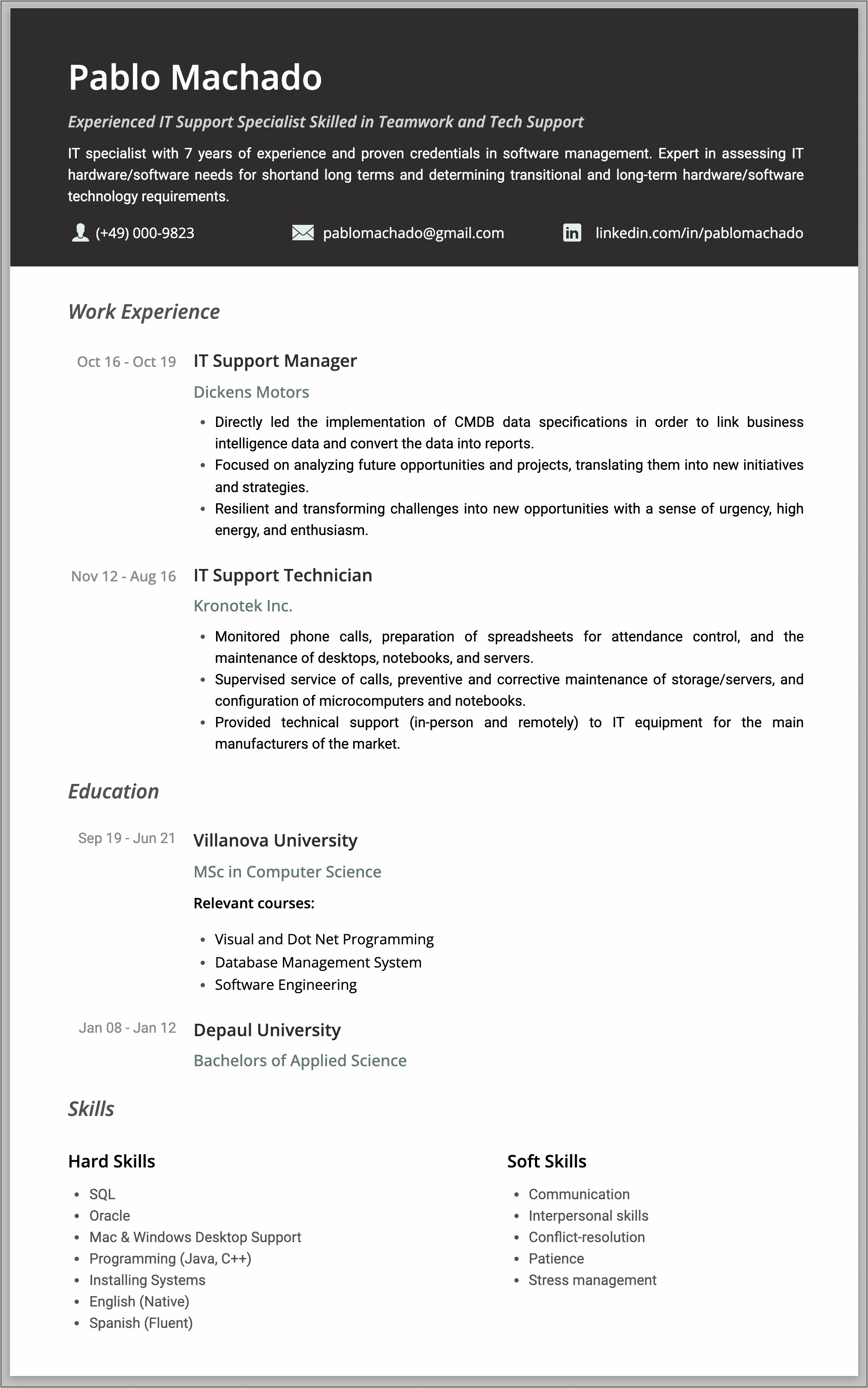 Resume Objective For Evidence Technician