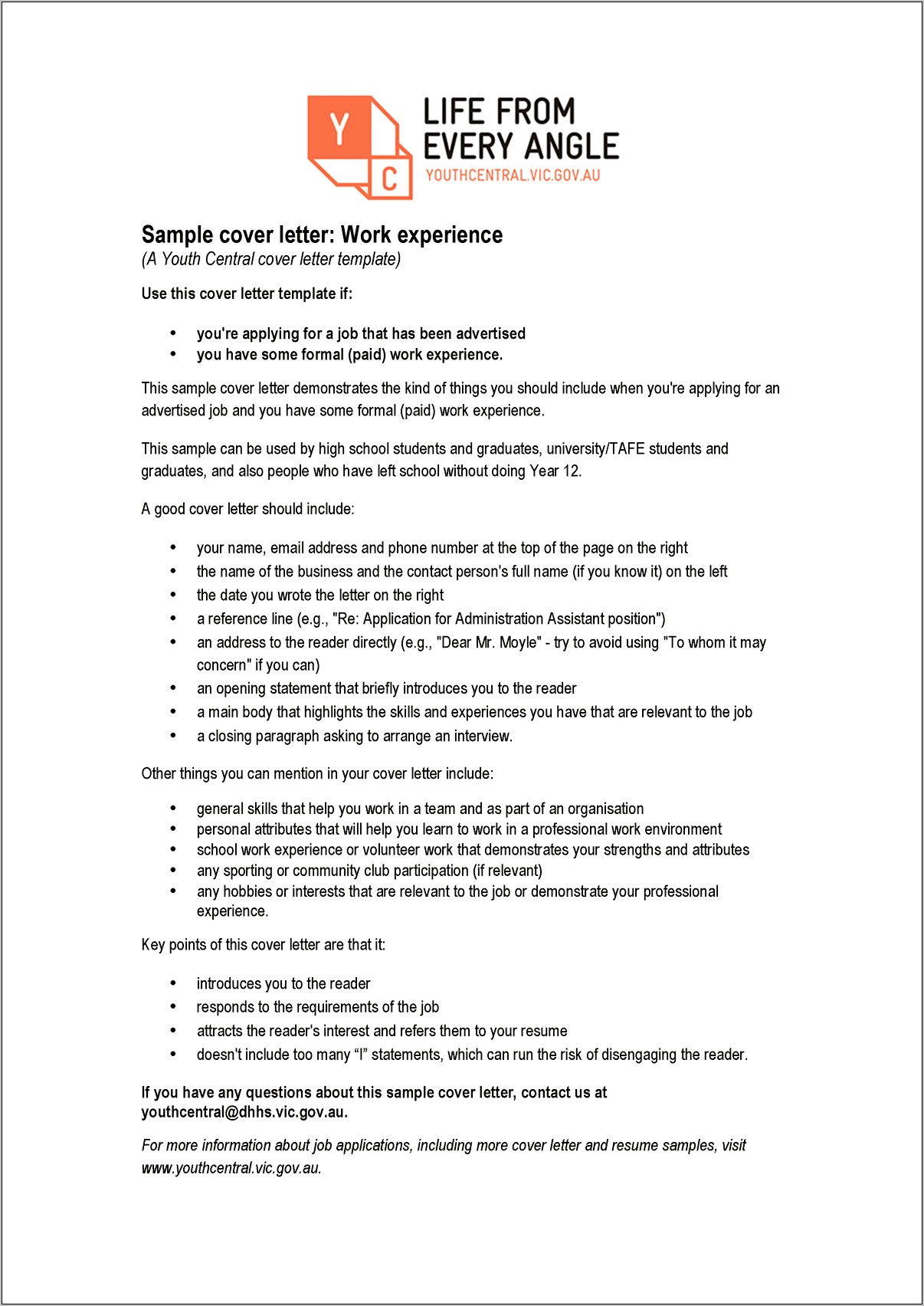 Resume Objectives For Youth Worker