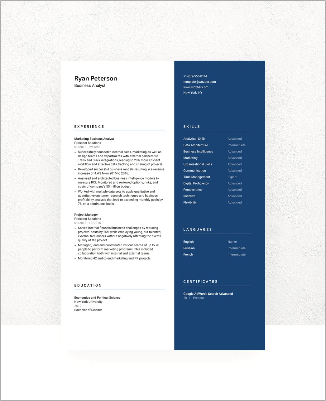 Resume Template Malaysia Free Download