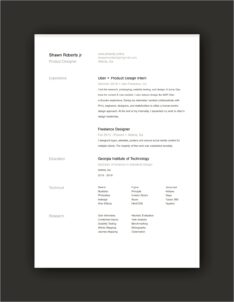 Resume With Freelance Project Sample