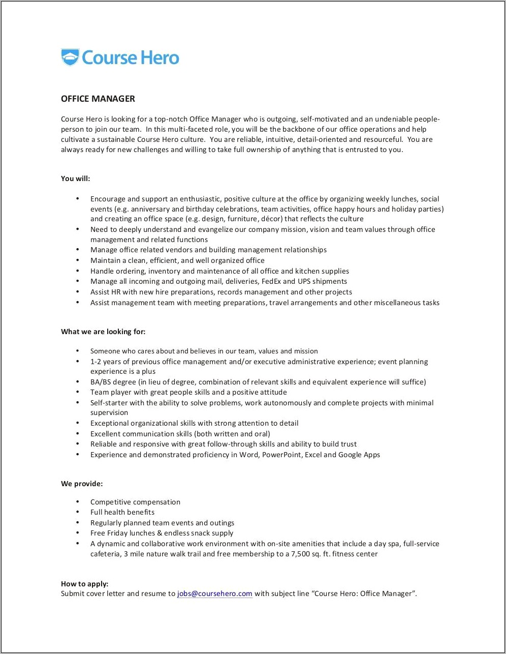 Salon And Spa Manager Resume