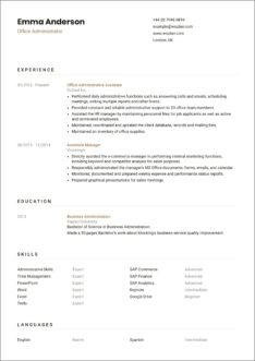 Sample Business Office Manager Resume
