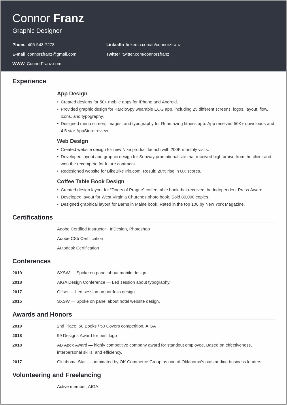 Sample Page 2 Of Resume