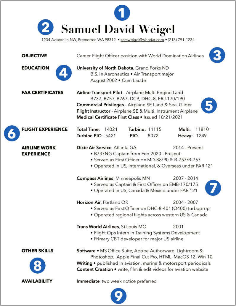 Sample Resume For Aircraft Painter