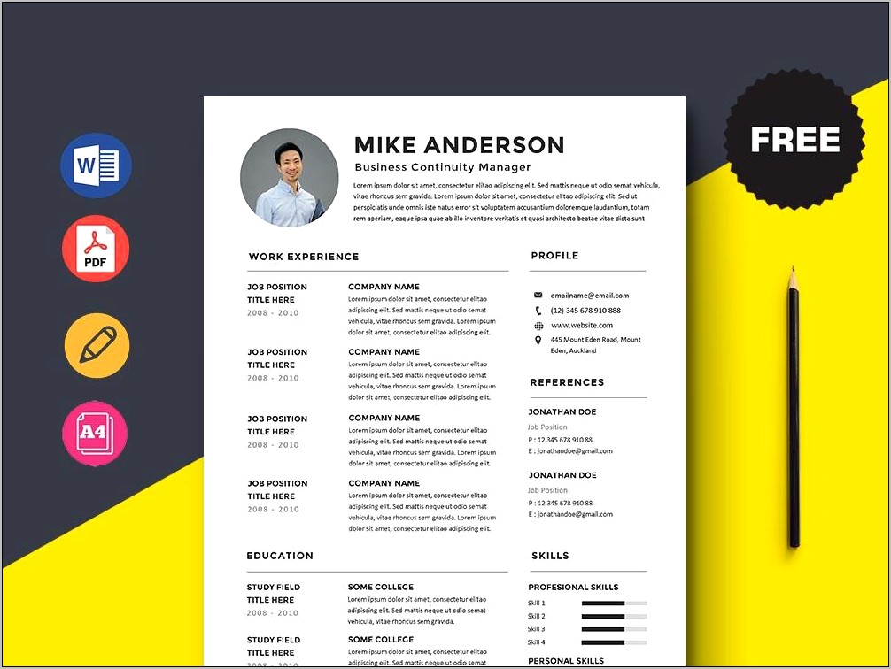 Sample Resume For Corporate Company
