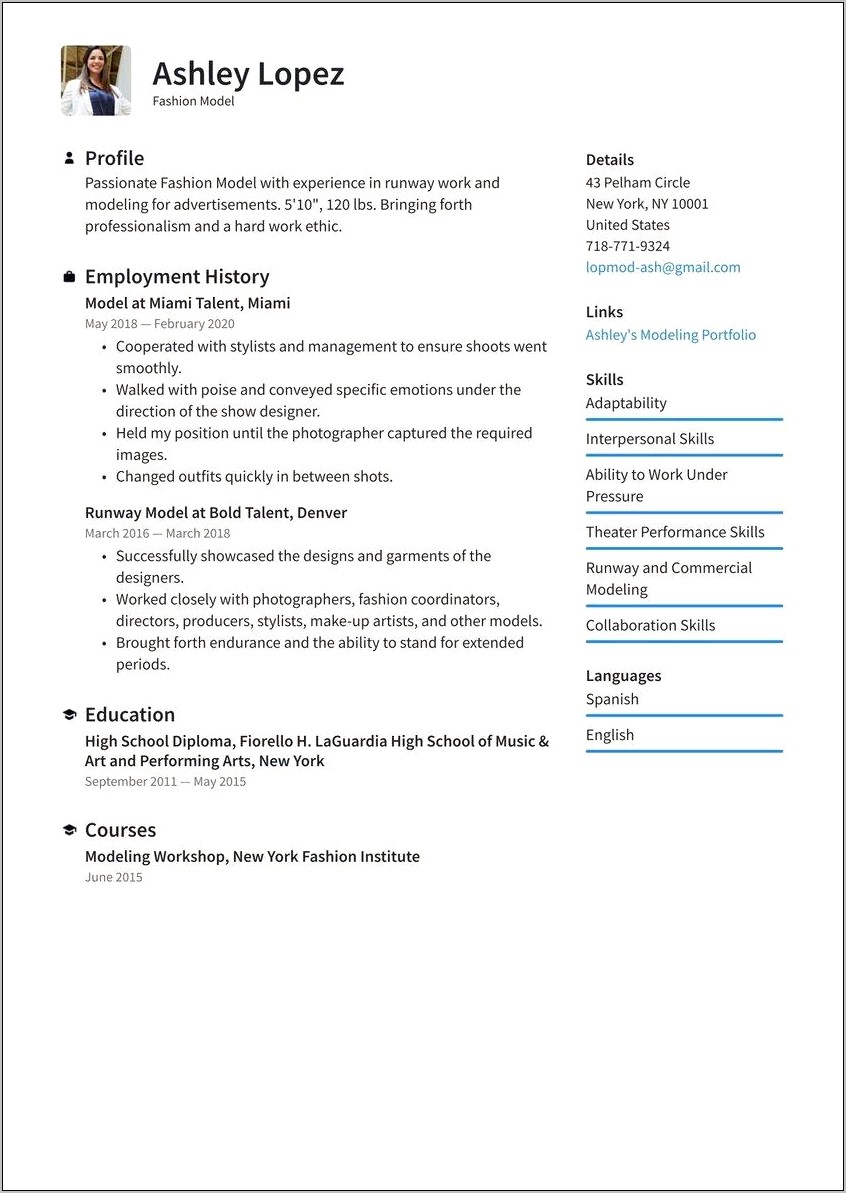 Sample Resume For Employment Agency