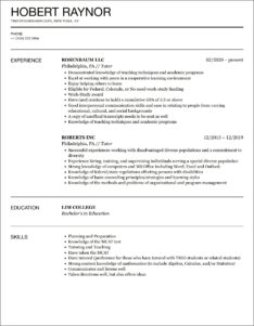 Sample Resume For Ged Teacher