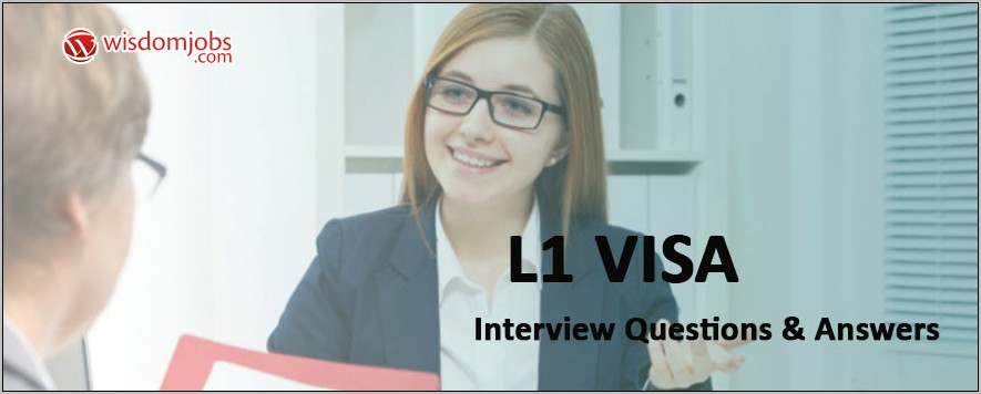 Sample Resume For L1b Visa