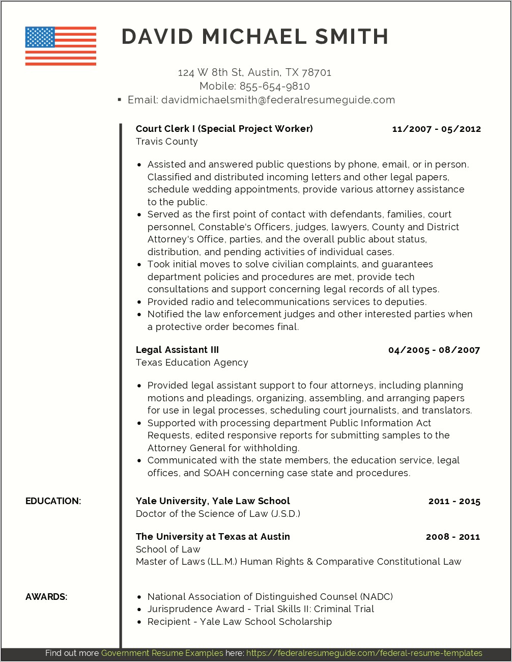 Sample Resume For New Lawyer