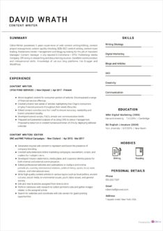 Sample Resume For Resume Writer