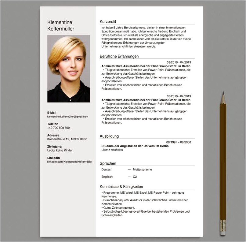 Sample Soft Copy Of Resume