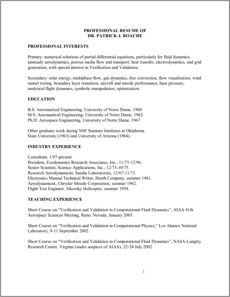 Sandia National Labs Resume Examples