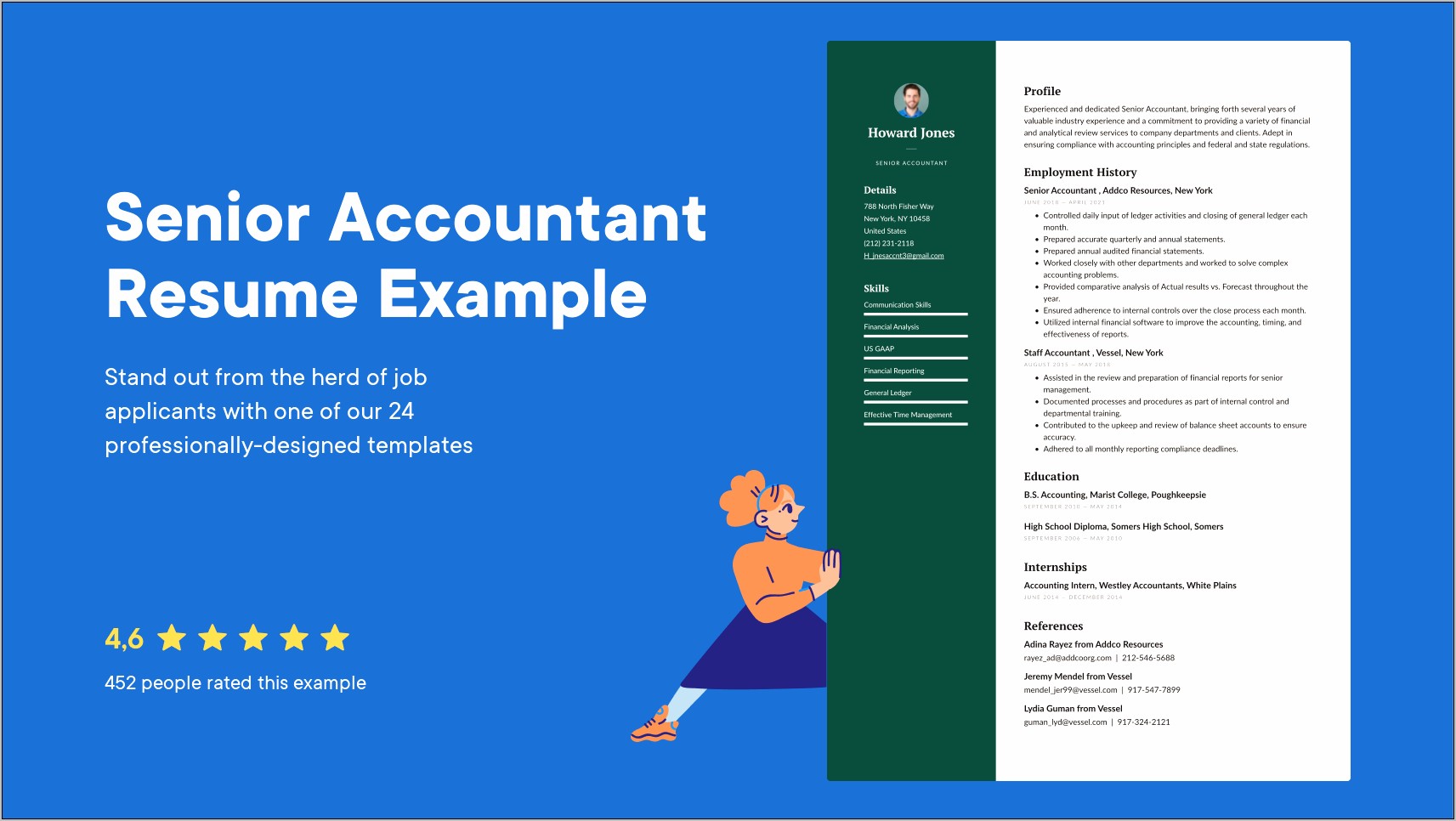 Senior Accountant Professional Resume Sample