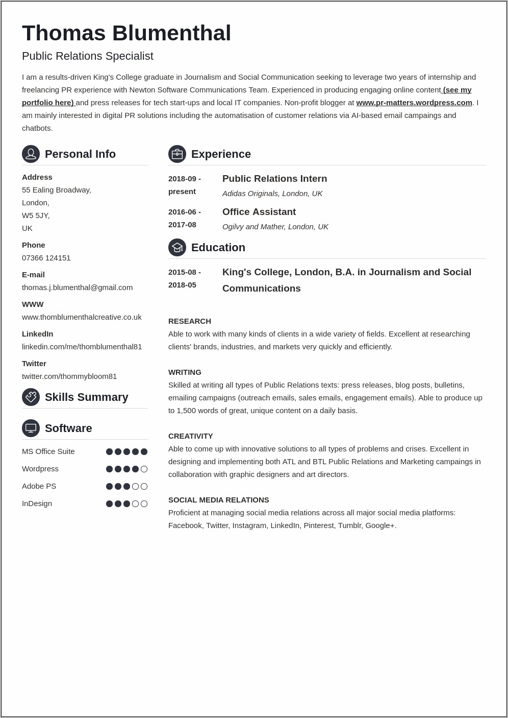 Skills And Experience Based Resume