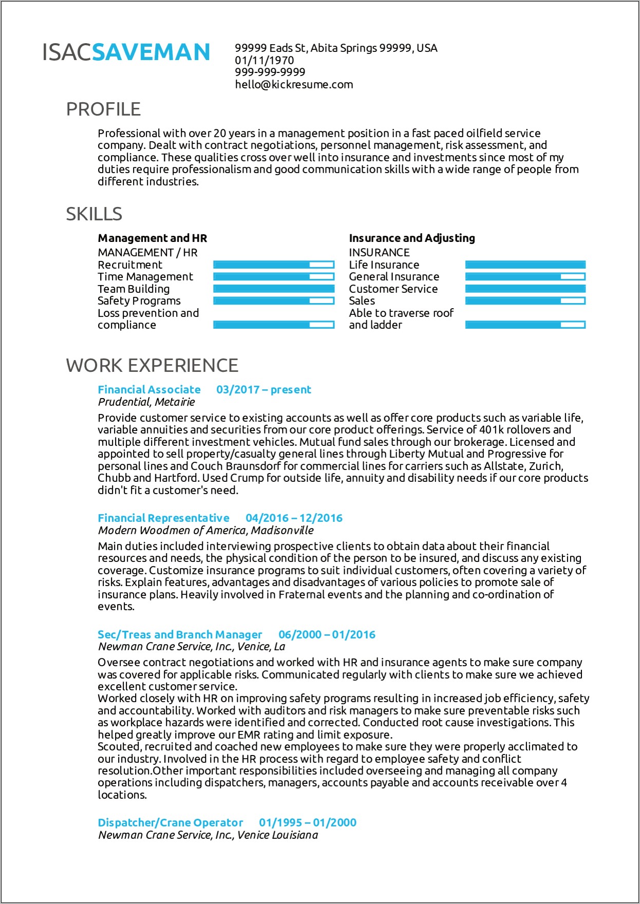 Skills For A Bank Resume