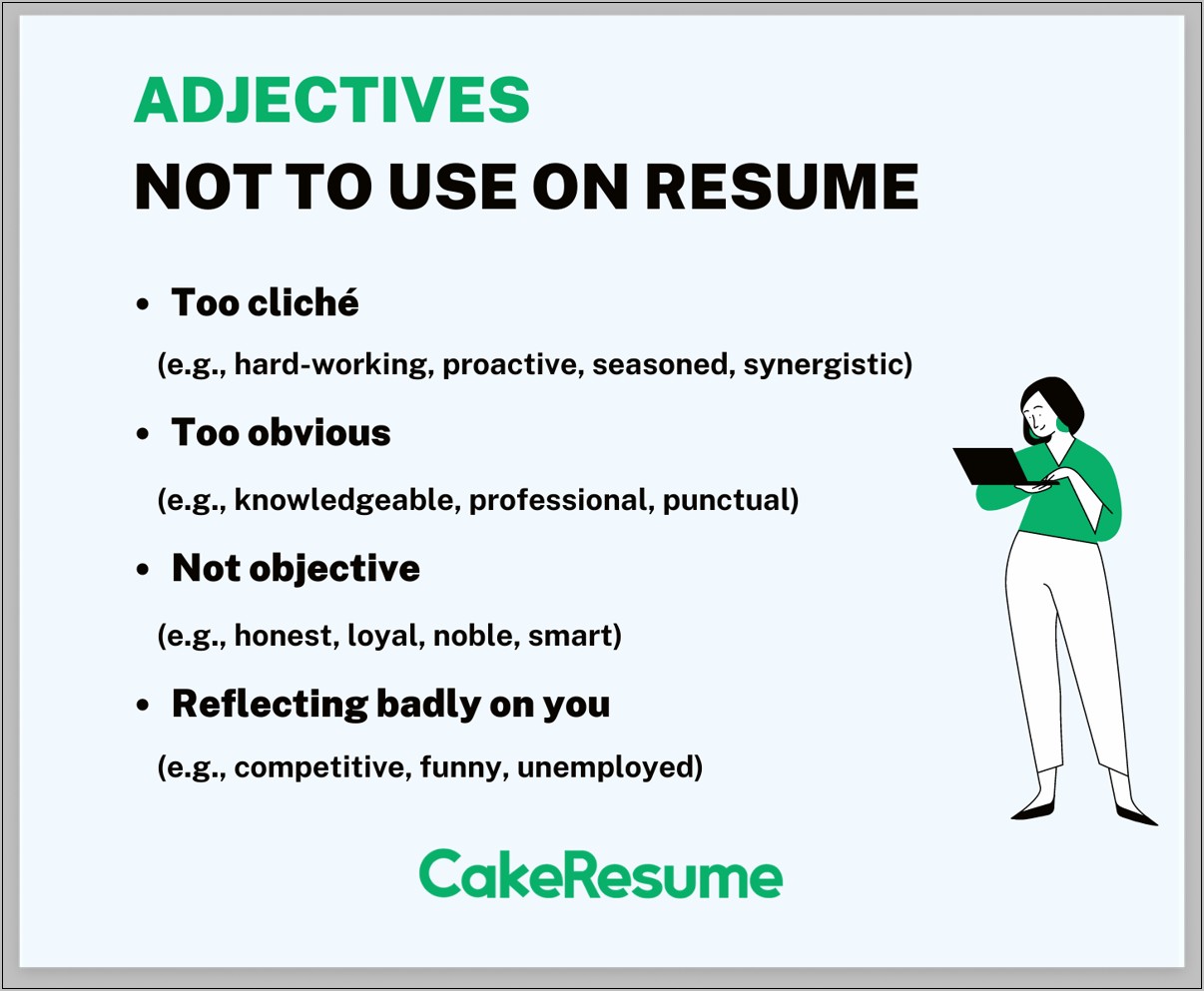 Skills On A Resume Adjectives