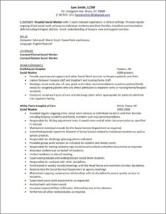 Social Worker Job Description Resume