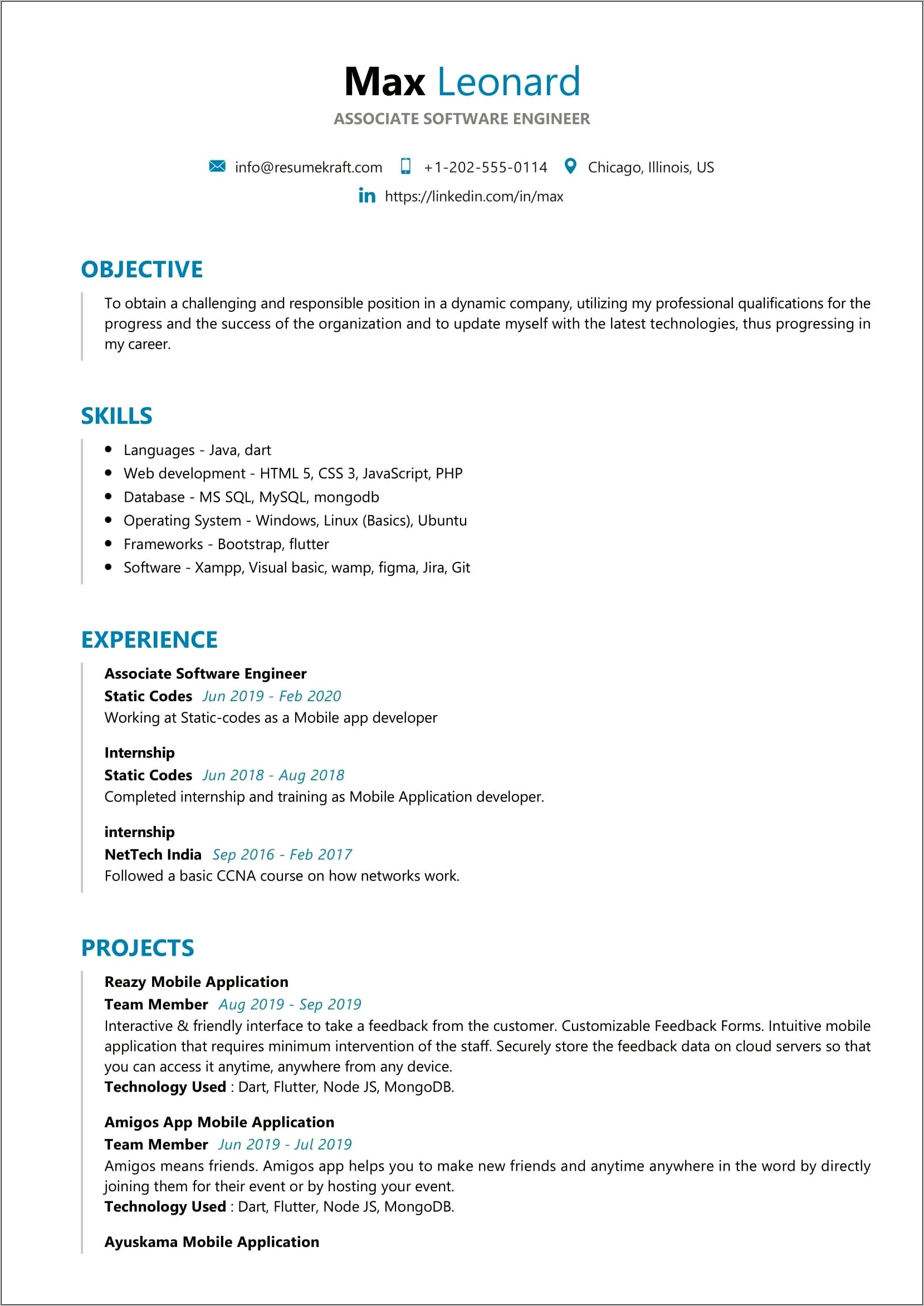 Software Engineering Resume Objective Statement