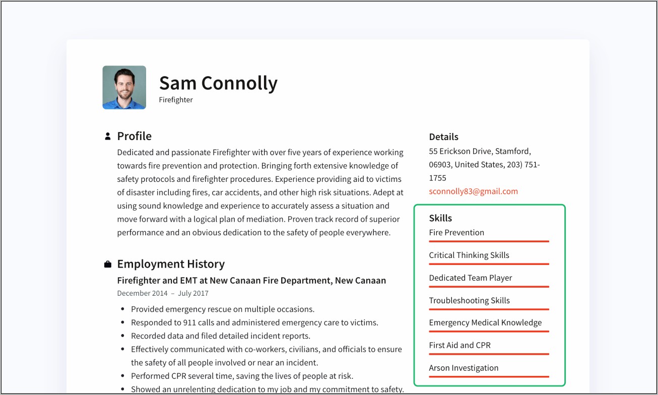 Strong Excel Skills Salesforce Resume