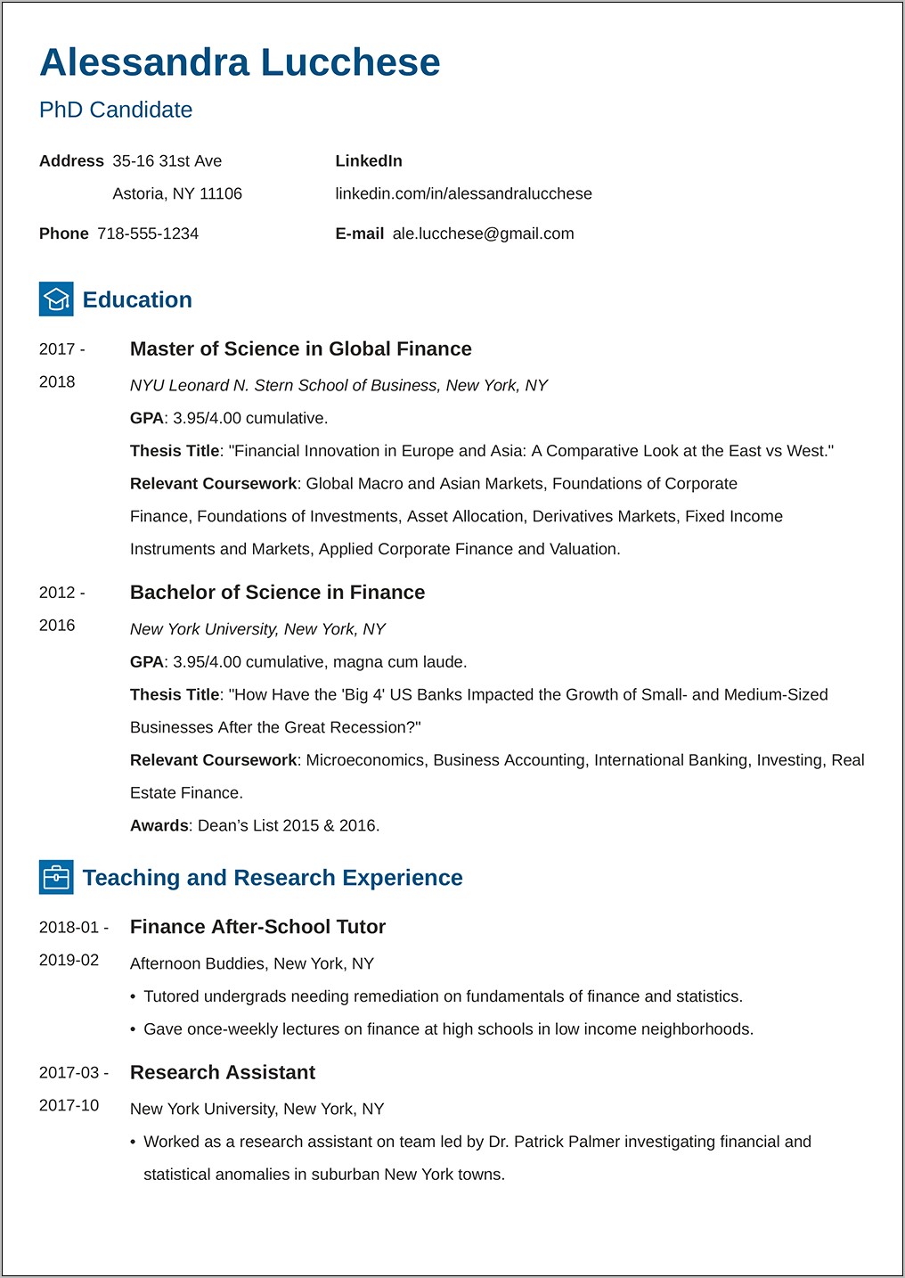 Strong Resume Examples It 2019