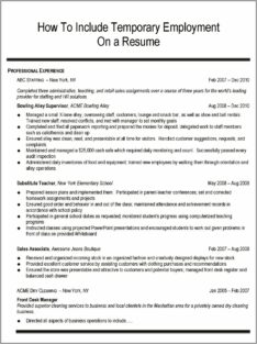 Temp Agency Jobs On Resume