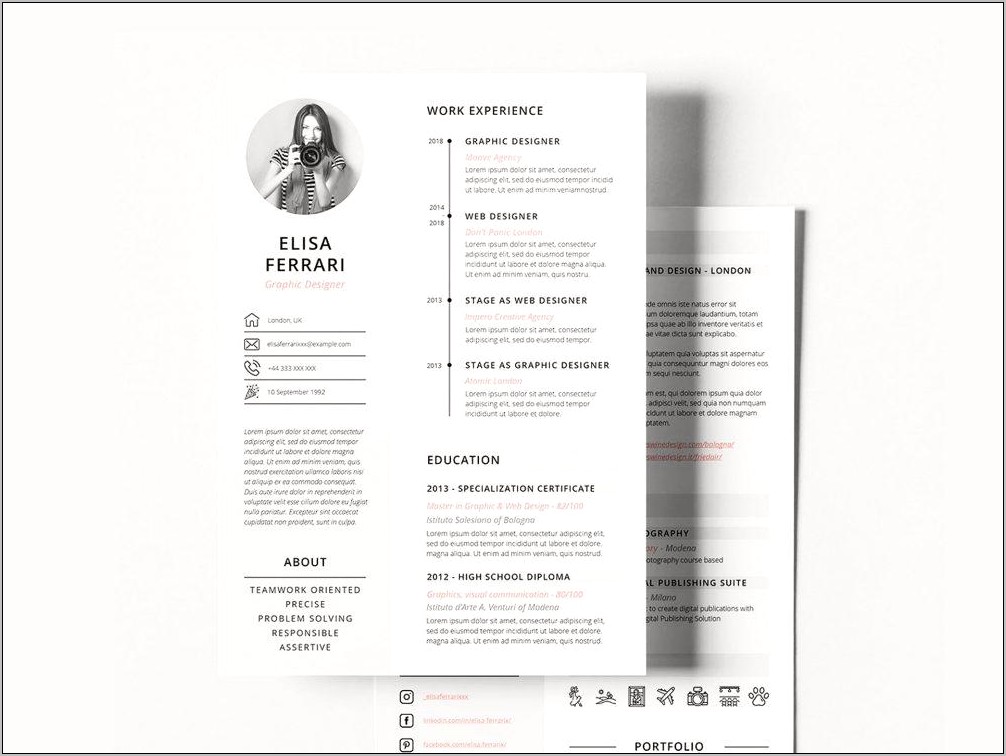 Two Page Functional Resume Sample