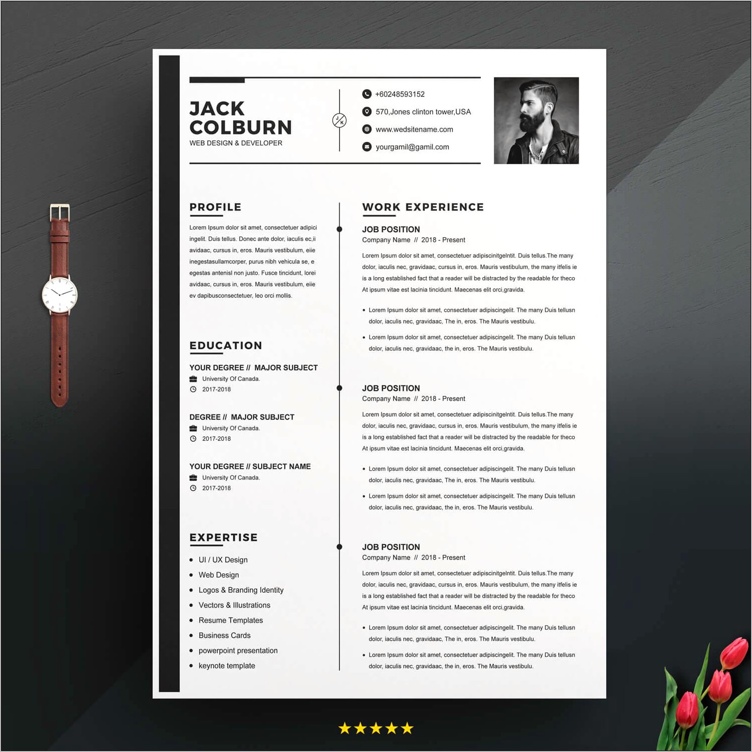 Ui Ux Designer Resume Example