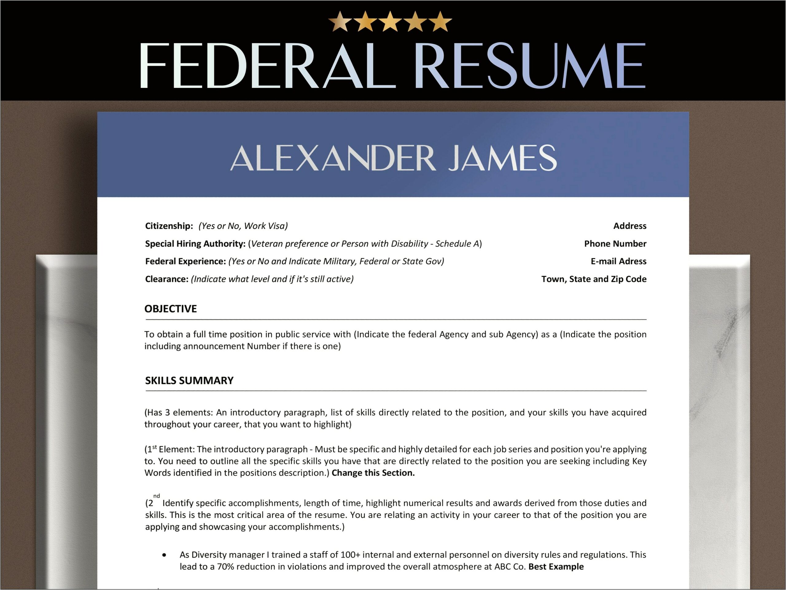 Usa Jobs Federal Resume Examples