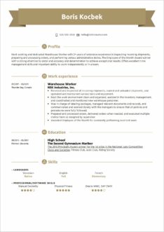 Warehouse Associate Resume Job Description