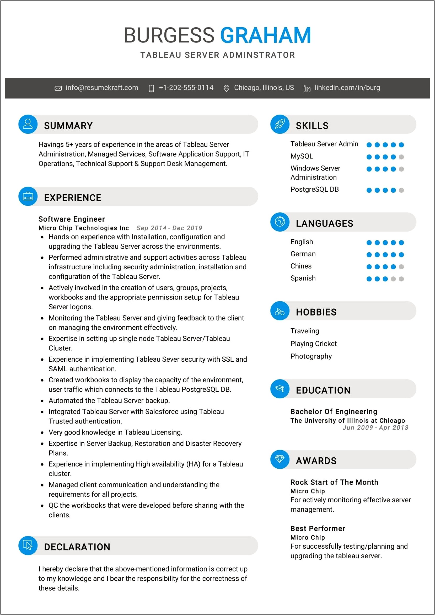 Windows System Administrator Resume Examples