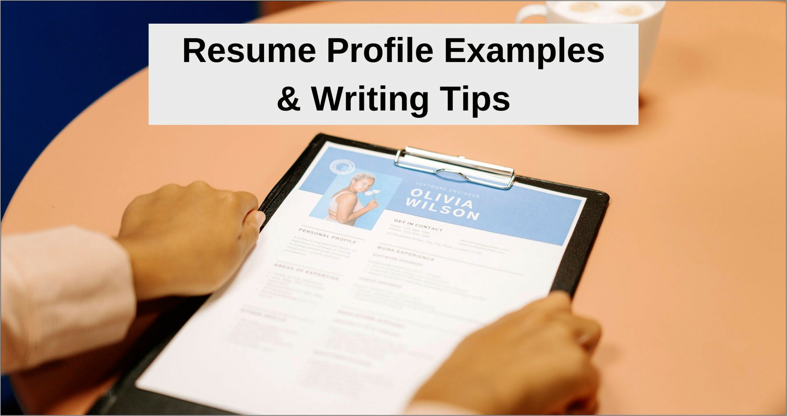 Writing A Resume Profile Examples